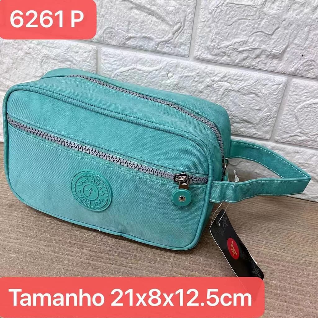 Necessaire Bolsa de Mão Bag Multiuso 2 Divisorias Unissex (Leia descricao)