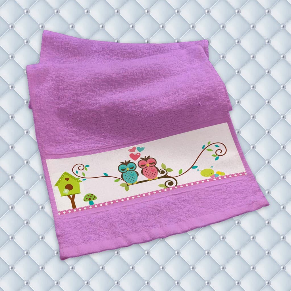 Toalha Personalizada Coruja para Presentear Escolar