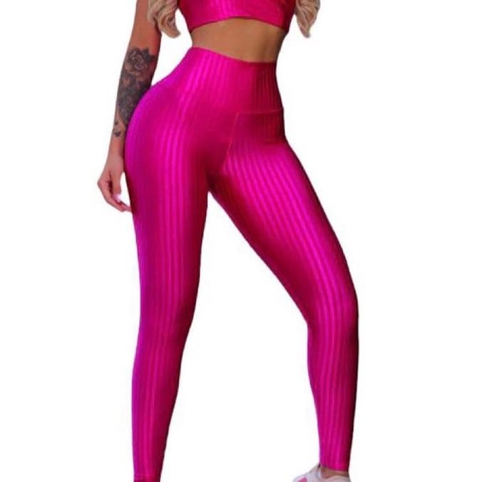 calça leg cirre ikat cos reto alto