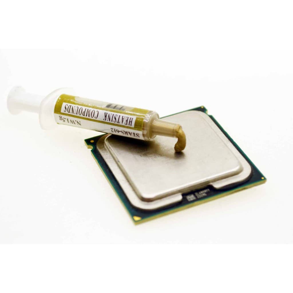 Pasta Térmica Alta Performance a Base de Ouro 24k Seringa com 1 Grama 1g GPU Processador ChipSet Transistor