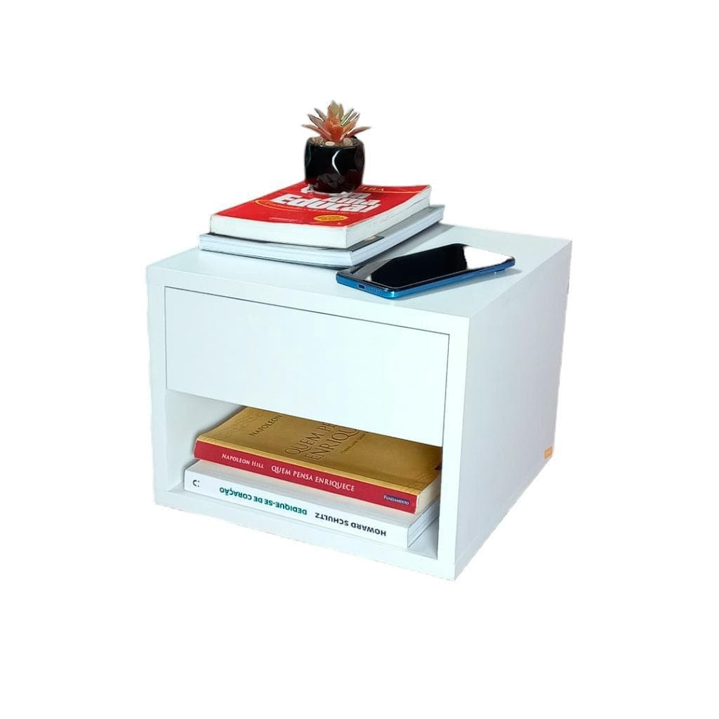 Mesa de cabeceira Suspensa com Gaveta Quarto