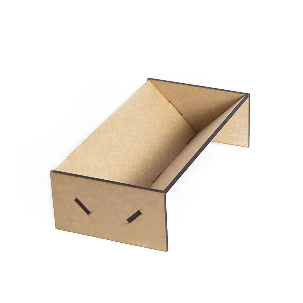 Berço Suporte em V de Furação Encadernação Manual Cartonagem MDF