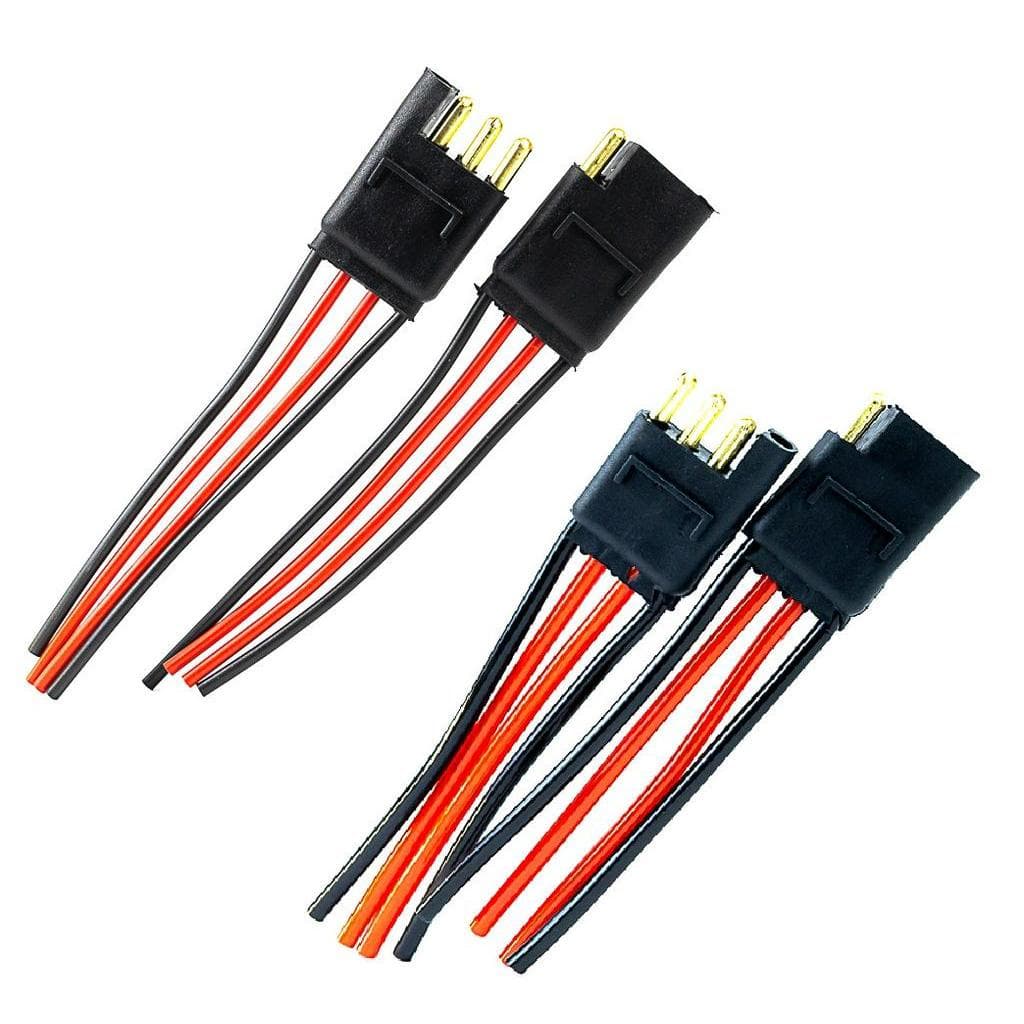 Conector 4 Vias com Fio 4,0 MM e de 1,5 MM Conectores Caixa