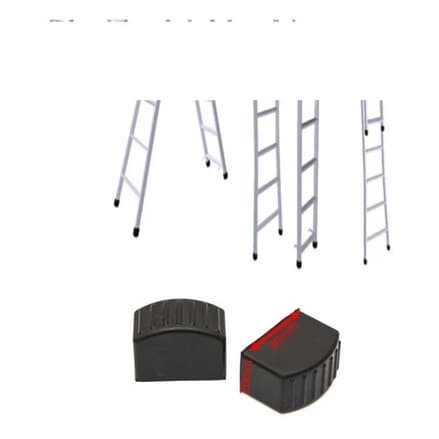 Sapata Ponteira De Borracha Para Escada 20*30mm 2 Par 4pç
