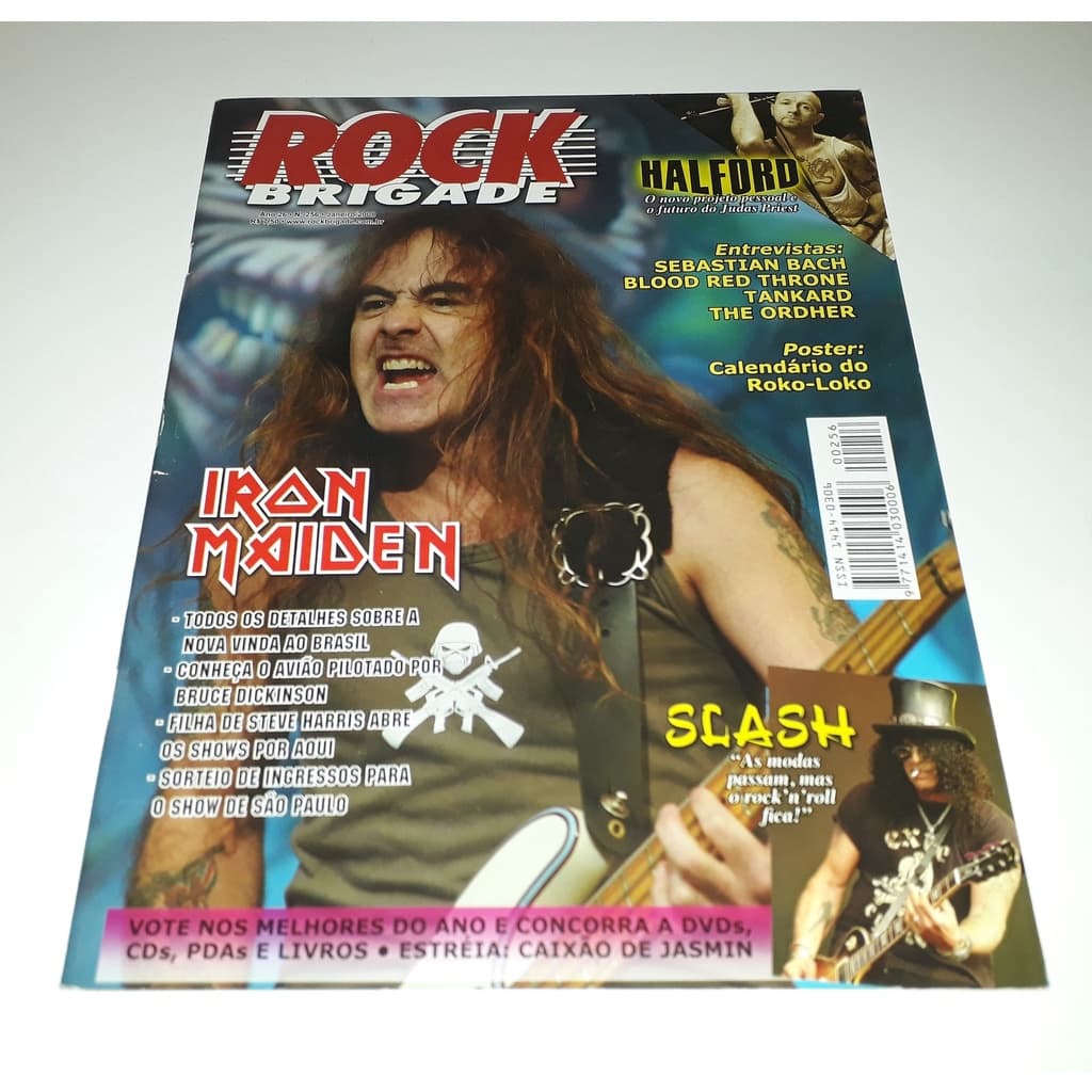 Revista Rock Brigade 256 - Iron Maiden Guns N'roses Skid Row Judas Priest Gotthard