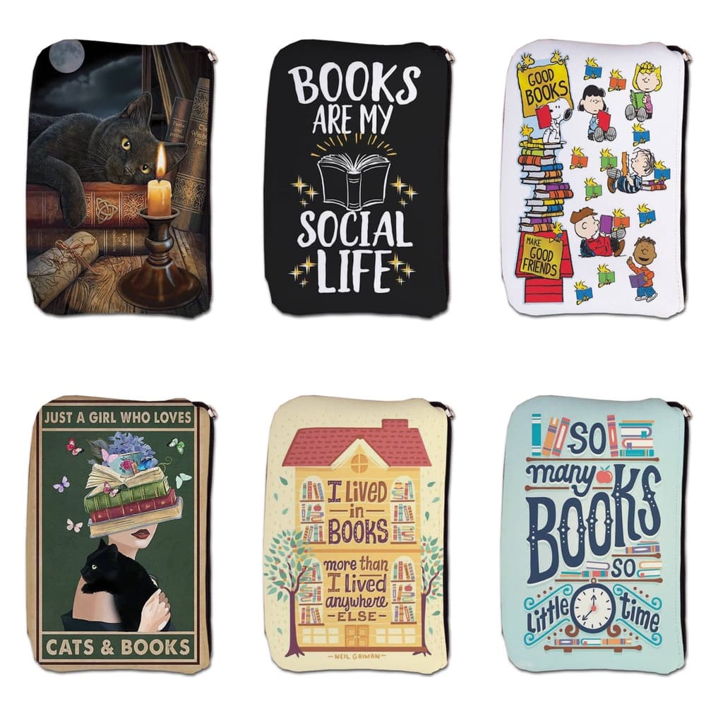 Case Protetora Tipo Sleeve Para Kindle Geração 10/11/PaperWhite/Colorsoft - Livros 003