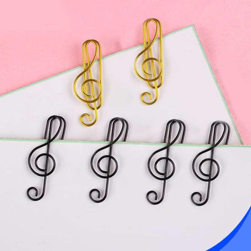 20Pcs Criativo Nota Musical Em Forma De Clips De Papel/Paperclip No Livro/Escola Escritório Papelaria Suprimentos