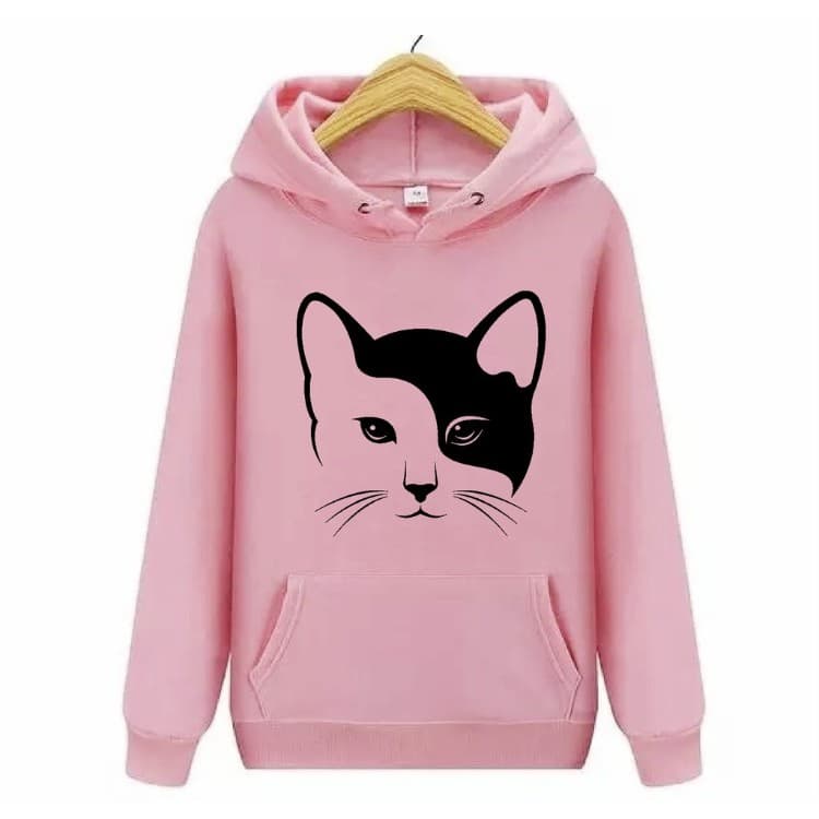 Blusa moletom canguru Gato Cat Tumblr