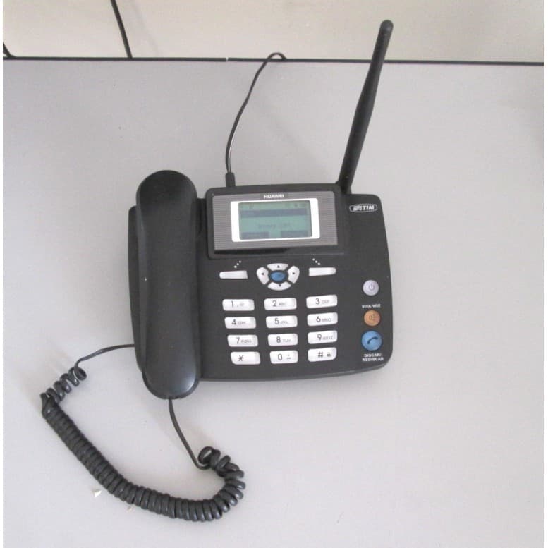 telefone rural gsm sem fio de mesa TIM Huawei Sem bateria