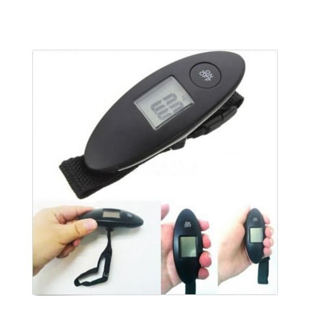 Balança eletrônica de mão  para pesagem de bagagem  até 50kg