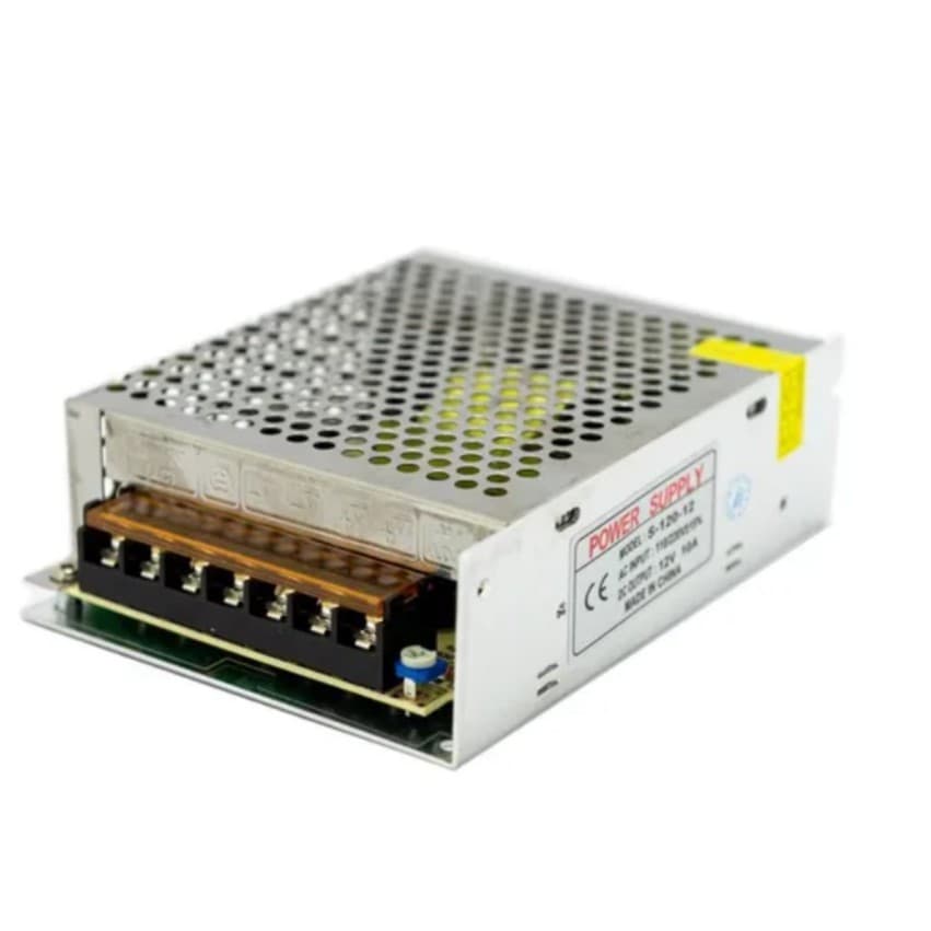 Fonte Comeia Chaveada 10A 12V 120W Cftv Fita Led Som Bivolt Jorge