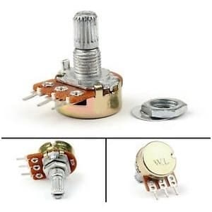 Kit 50 Peças - Potênciometro Linear Rotativo 500k L15 Mini Wh148