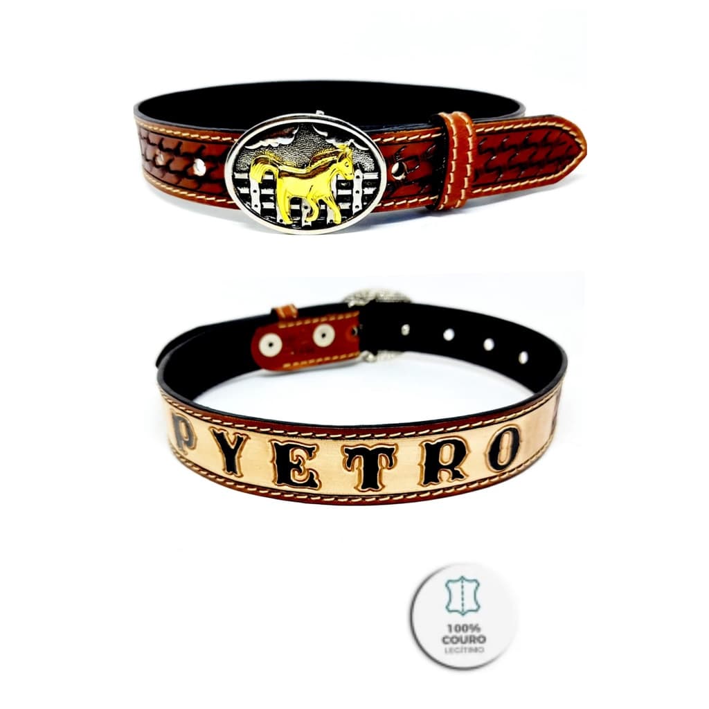 CINTO COUNTRY INFANTIL PERSONALIZADO COM FIVELA BOAIDEIRA