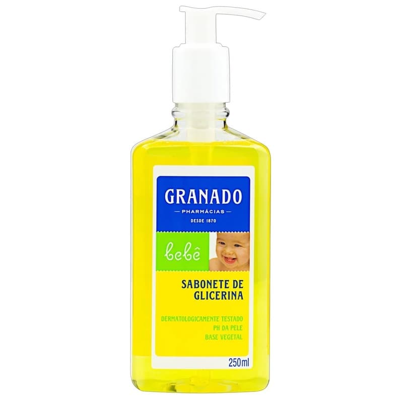 Sabonete Líquido  Glicerina * TRADICIONAL * GRANADO Bebê 250 ml