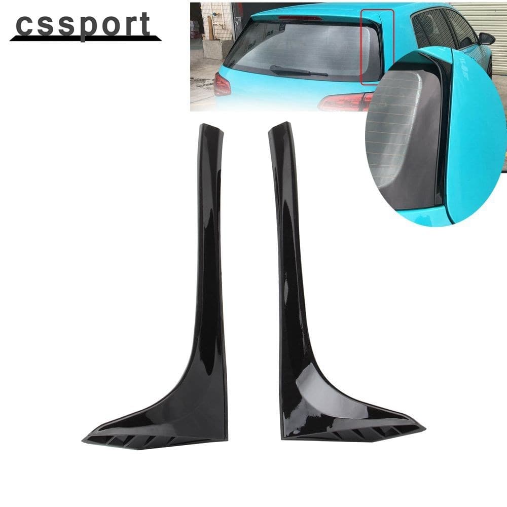 Asa Lateral Preta Brilhante Do Spoiler Traseiro Para VW GOLF 7 VII MK7 TSI TDI 14-18 Tronco