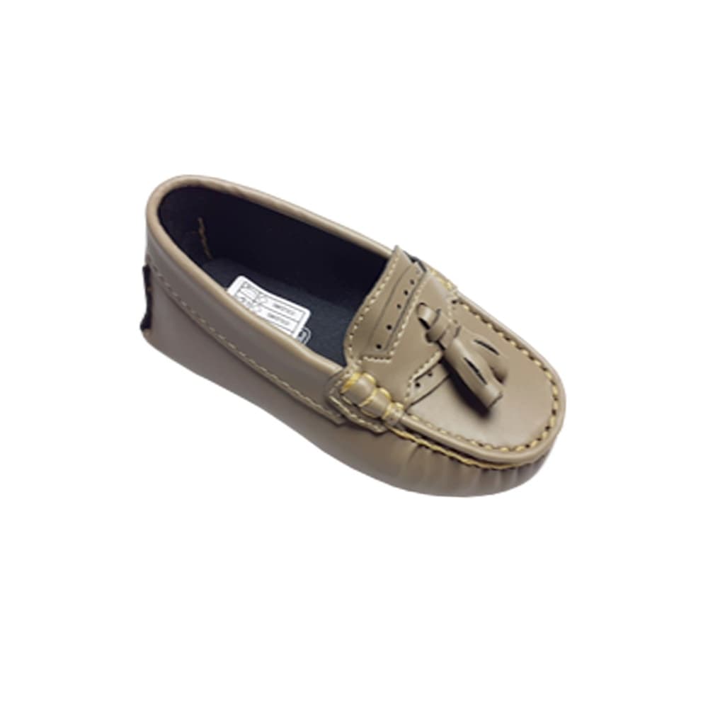 Sapato Social Mocassim Bege Infantil Menino Festa Formatura Batizado