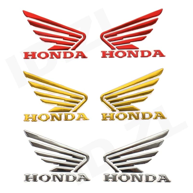 Adesivo Com Logos De Borracha Flexível 3d De Plástico Para Honda Wings 3m