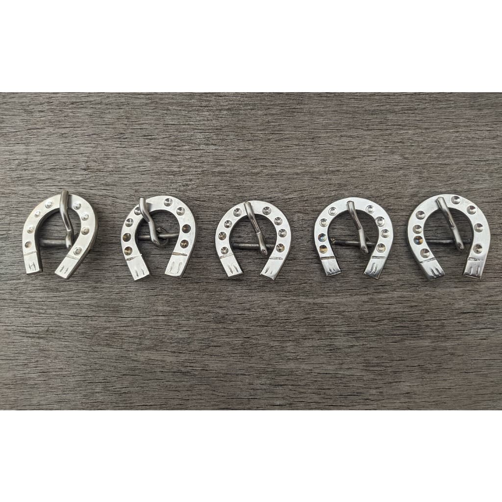 Fivela Ferradura Aberta 16mm  e 19mm em Inox para Traia - kit 5 unidades