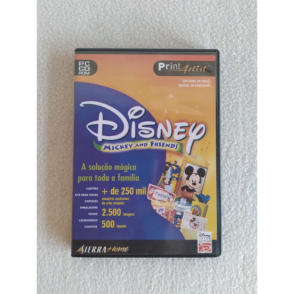 Print Artist Disney Mickey & Friends ¦ Software Pc Original