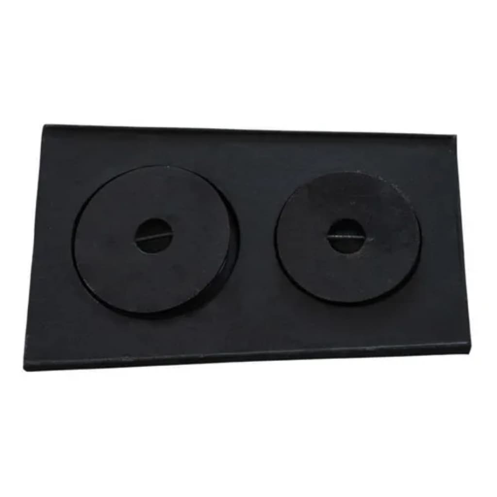 Chapa Para Fogão a Lenha Paulista 2 Furos Completa 40x22x19