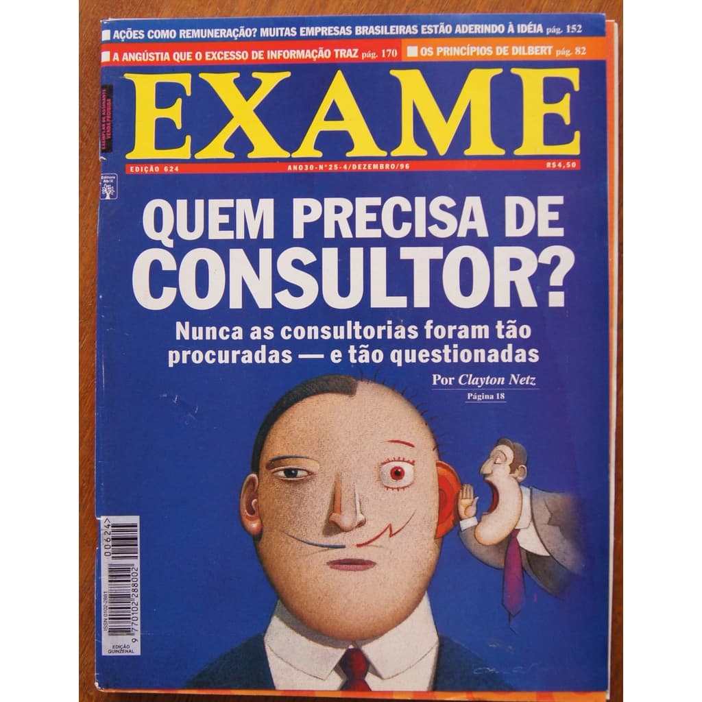 Revista Exame Nº 624 4/dezembro/1996 Ansiedade Consultoria