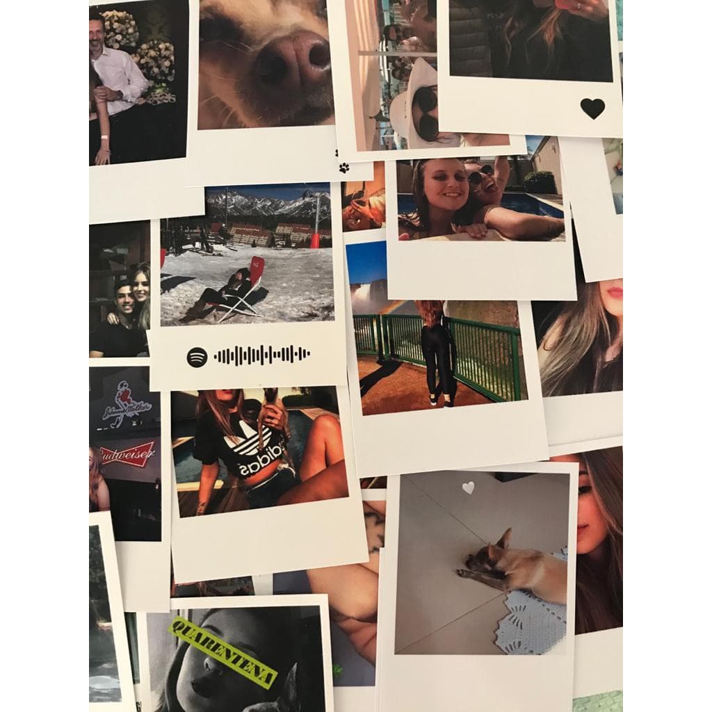 Fotos Adesivas Personalizadas - 50 FOTOS 10cm X 7,7cm