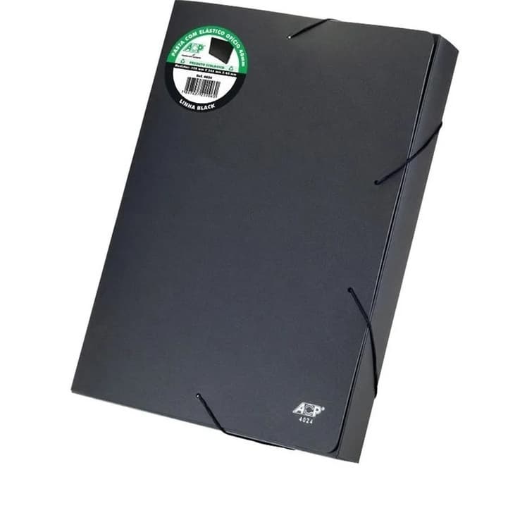 Pasta Aba Elástica Plástica Oficio 20mm c  5 Unidades