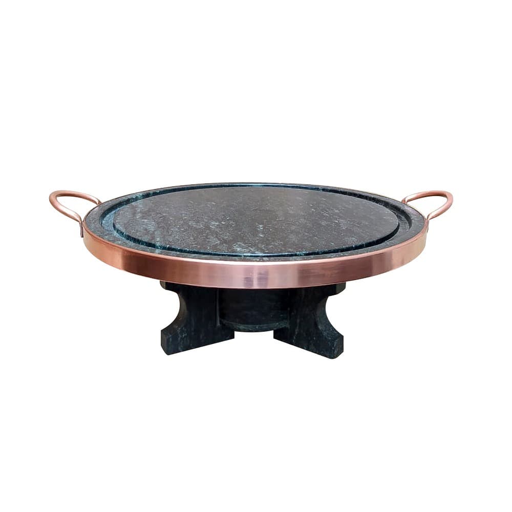 Conjunto Fondue Pedra Sabão Artesanal Para Carnes Arte Nativa