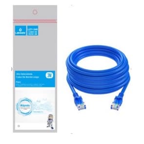 Cabo de rede internet Montado rj45 azul 1.5/2/3Metros