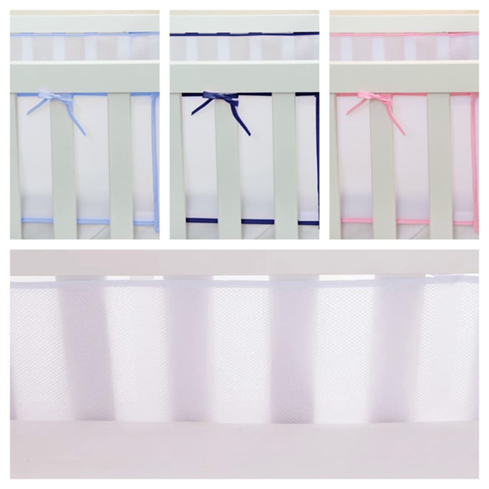 TELA PROTETORA  - ANTISSUFOCANTE  MINI BERÇO -  BERÇO AMERICANO - AJUSTÁVEL/COM VELCRO - PRONTA ENTREGA/MENINAS /MENINOS