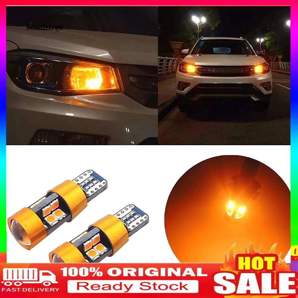 2pcs T10 168 194 2825 W5W 19led Âmbar Car Estacionamento Backup Reversa Lâmpada De Luz