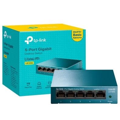 Switch gigabit de mesa com 5 portas - LS105G - TP-LINK