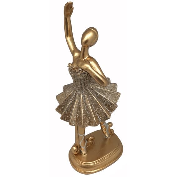 Estatua de Bailarina Dourado
