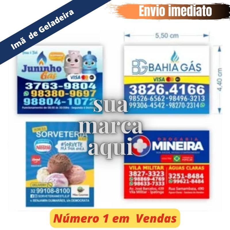 50 imãs de geladeira personalizado com sua empresa ou lembrancinha ENVIO IMEDIATO