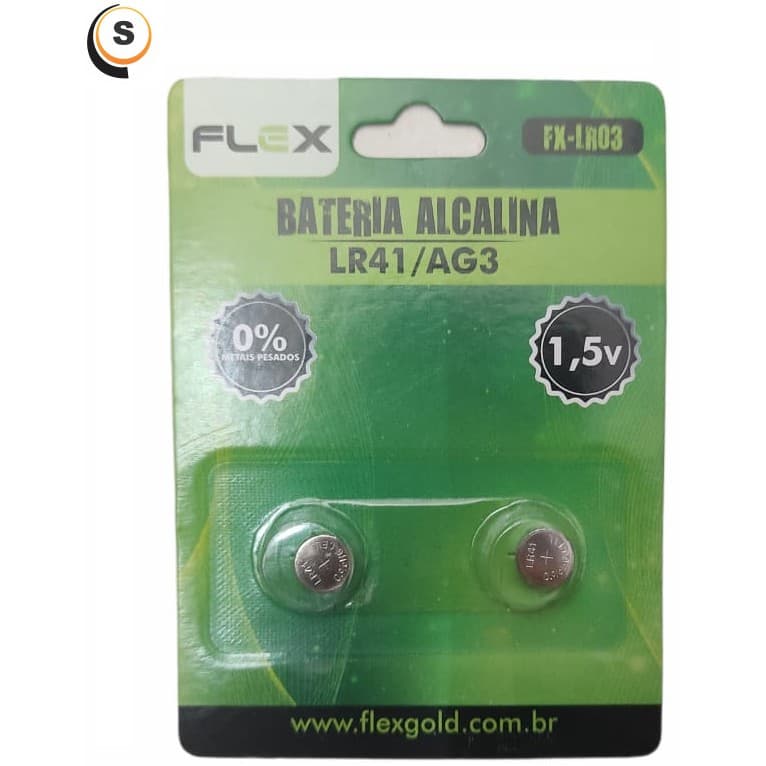 FX-LR03 Bateria Alcalina LR41/AG3 c/2