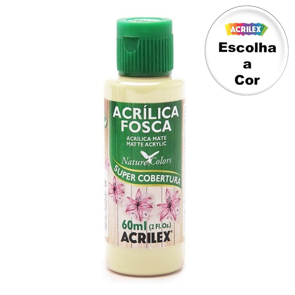 Tinta Acrílica Fosca 60ml - Escolha a Cor - Acrilex