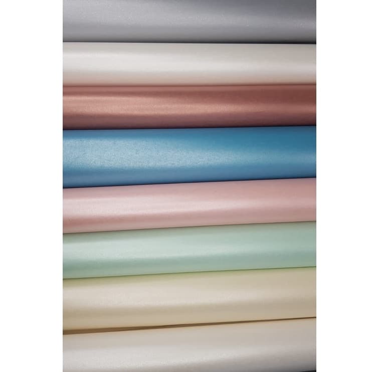 Papel de Seda Metalizado Perolizado Pacote Com 20 Folhas 60x 48 cm