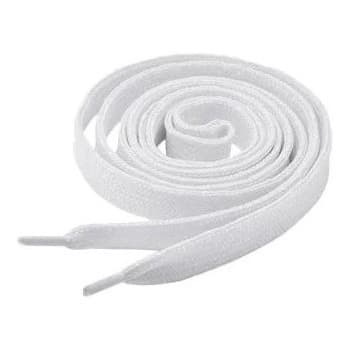 2 Pares Cadarço Tenis Achatado Preto Ou Branco 70cm Infantil