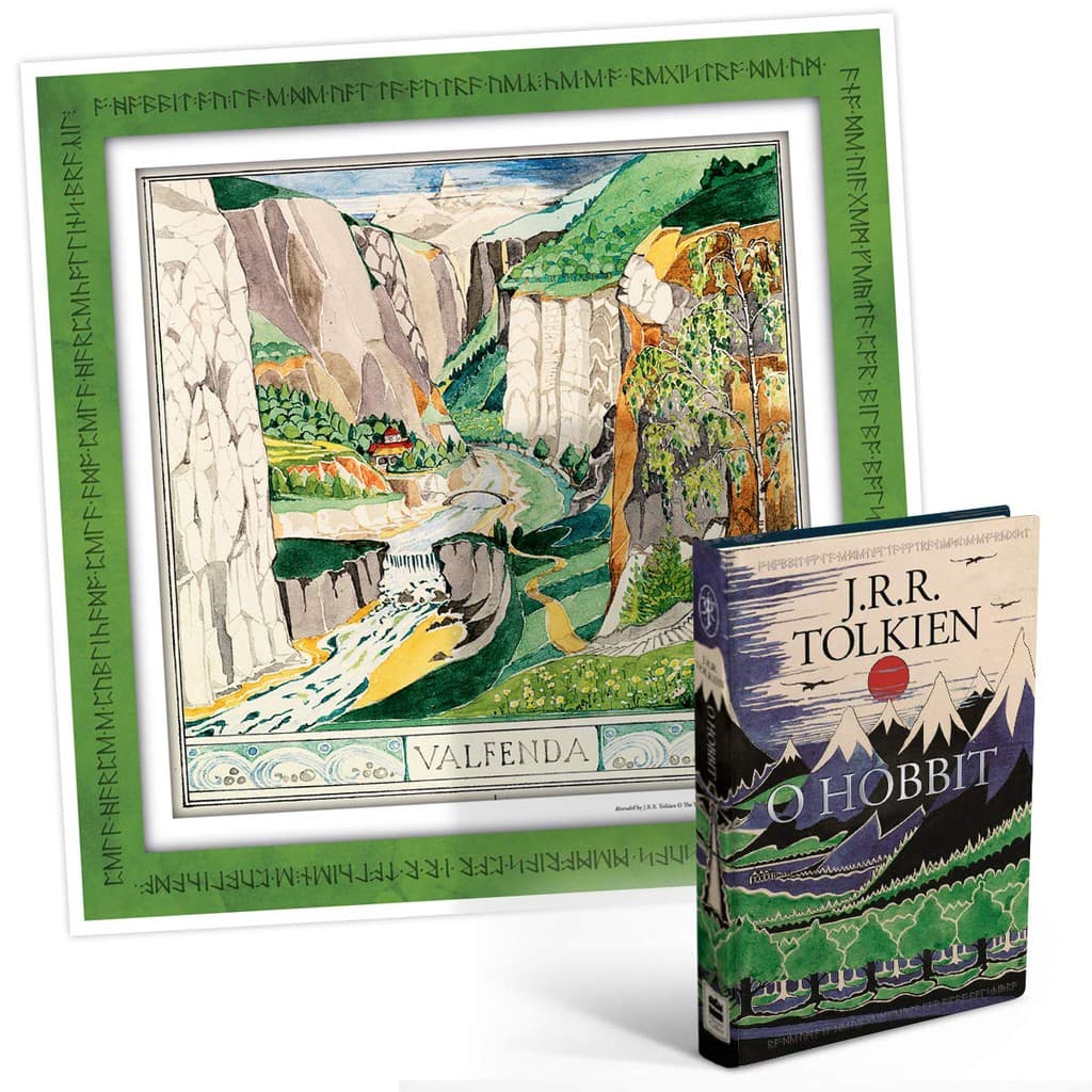 Livro O Hobbit + Pôster - J R R Tolkien - Capa Dura - Novo e Lacrado
