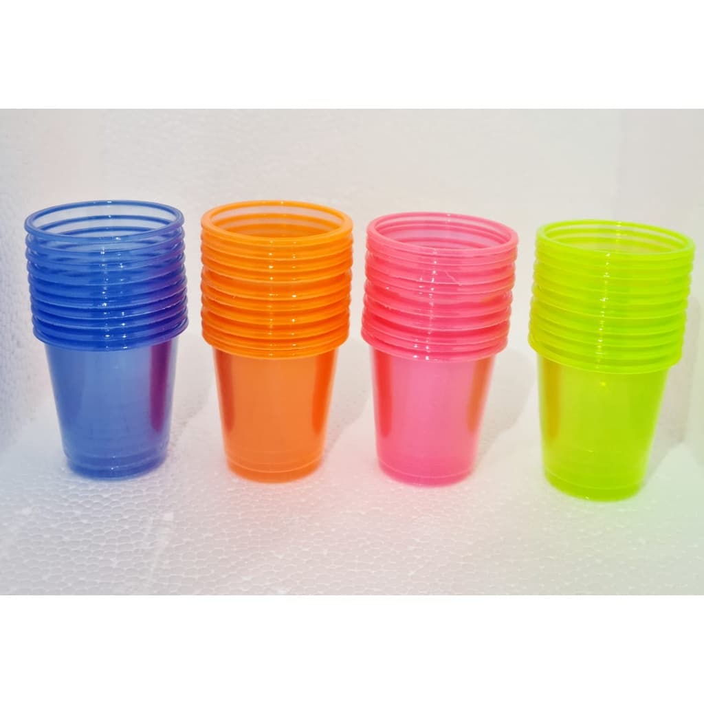 Copo Descartável De Shot Tequila Neon 30ml C/ 10un.