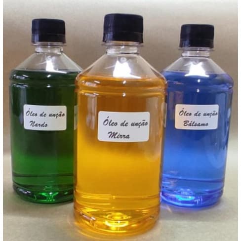 3 ÓleoS de Unção Mirra cura 500 ml Nardo  Bálsamo ungir promoção
