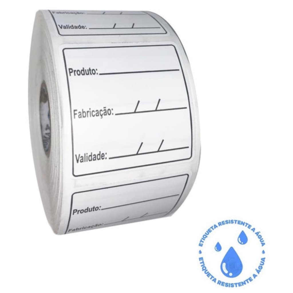 Etiqueta  BOPP Para Alimentos Congelados Manipulados Validade Anvisa 500 Etiquetas