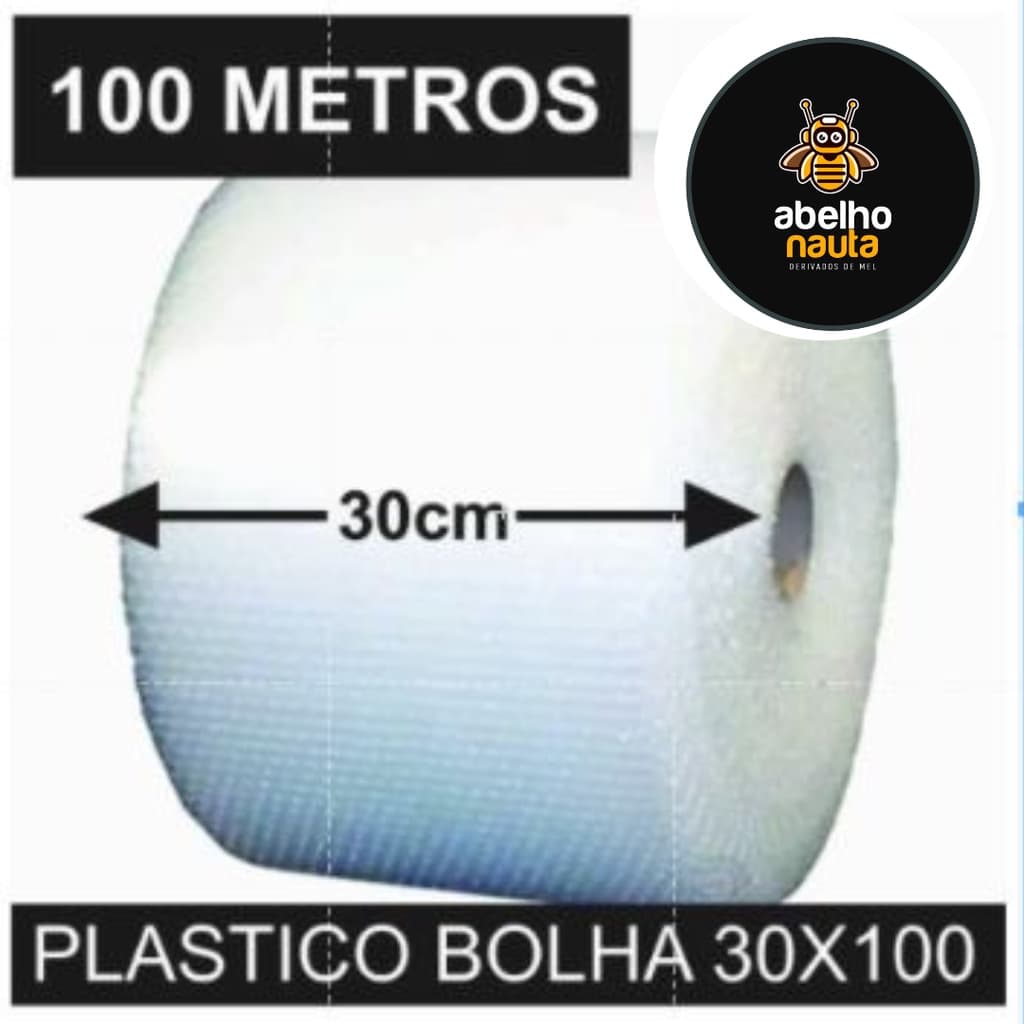 Bobina 30x100 Metros Plástico Bolha - TEMOS OPÇÃO EM CAIXA