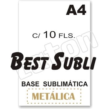 Best Subli - Base Sublimática Metálica A4 c/ 10 fls.