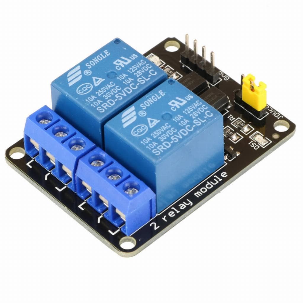 Módulo Relê de 2 Canais com Led e Optoacoplador 5V