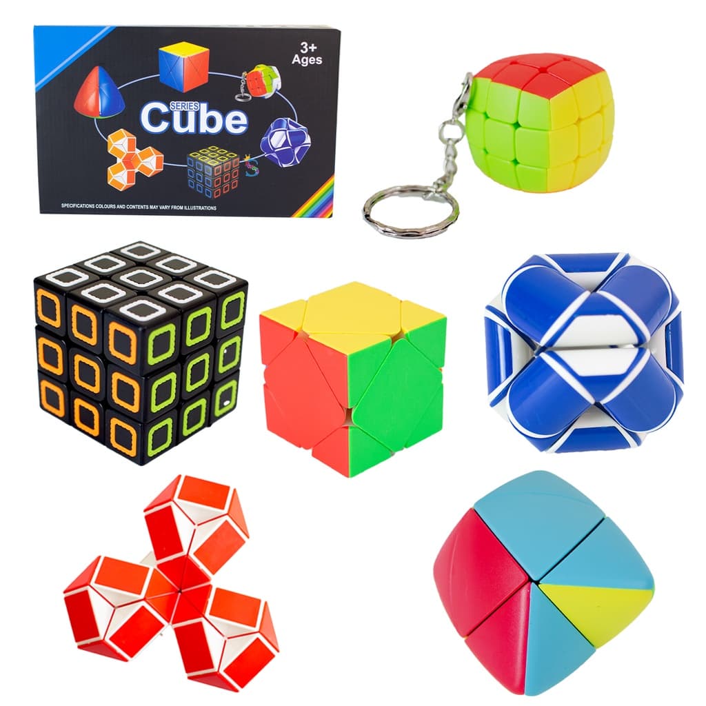 Kit Cubo Mágico Profissional RAROS 6 modelos sem repetição