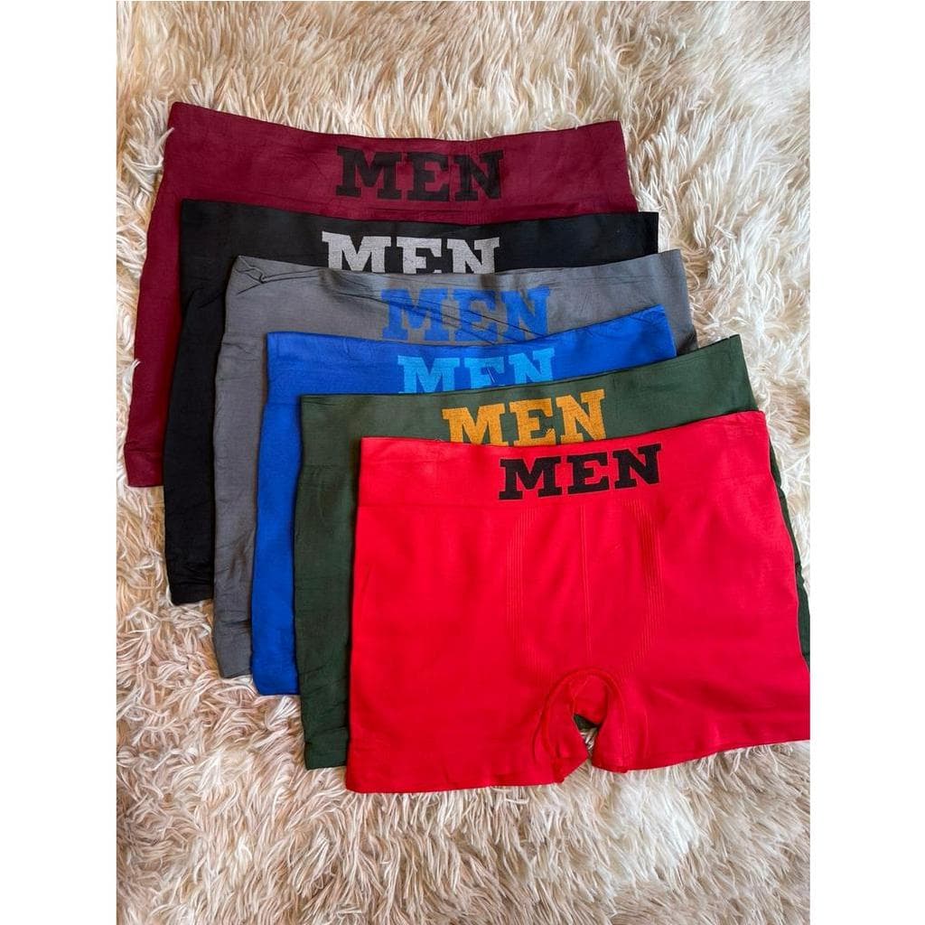 Kit 6 Cuecas Boxers Masculina Adulto Microfibra Sortida Sem Costura