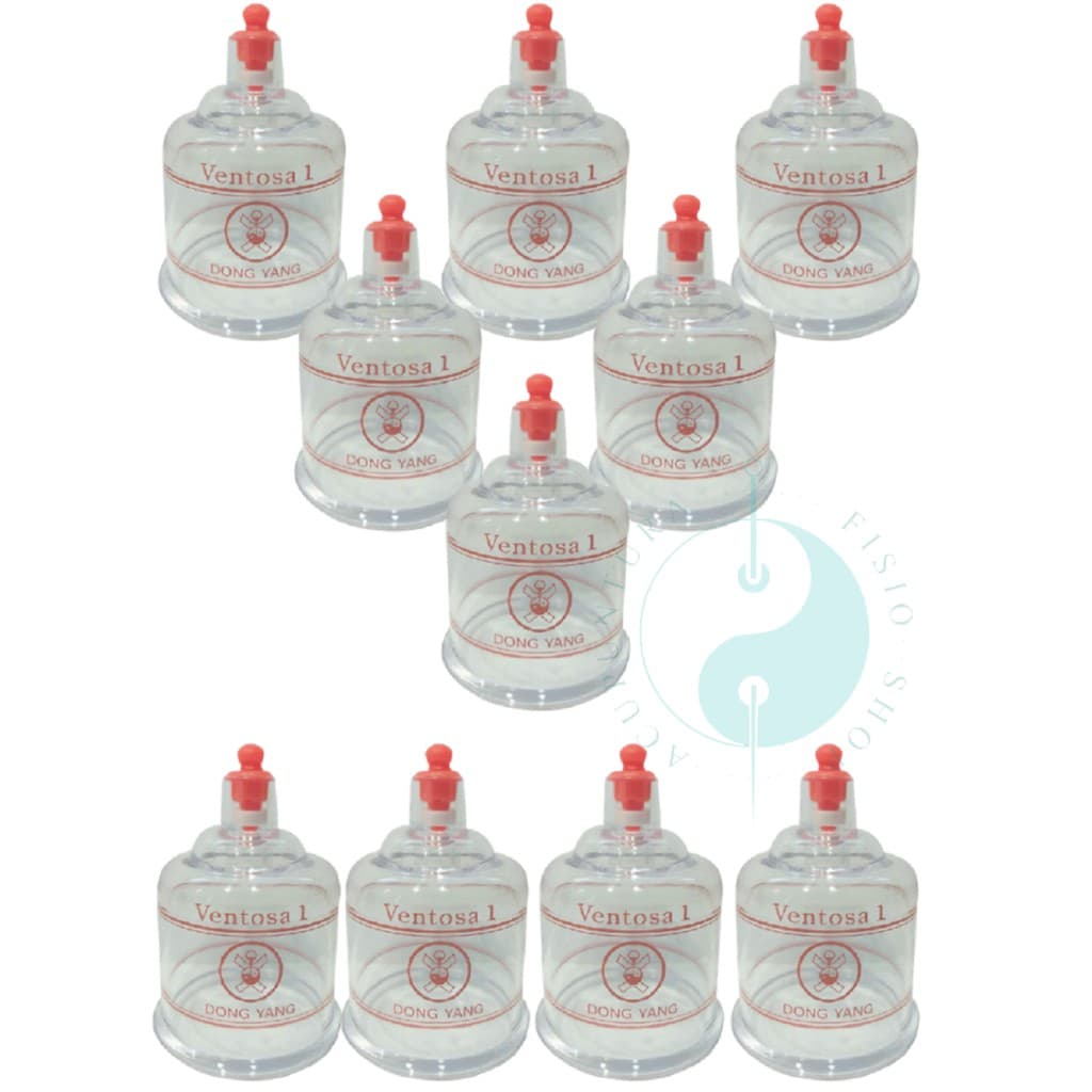 10 Copos Para Ventosa Dong Yang Acrílico - Laranja