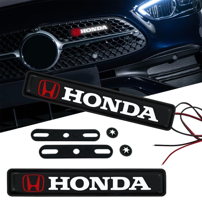 Luzes Decorativas Carro Levou Frente Capa Grille Emblema Do Decoração Para Honda Cidade CIVIC CRV Vfc Legend Jazz VTi