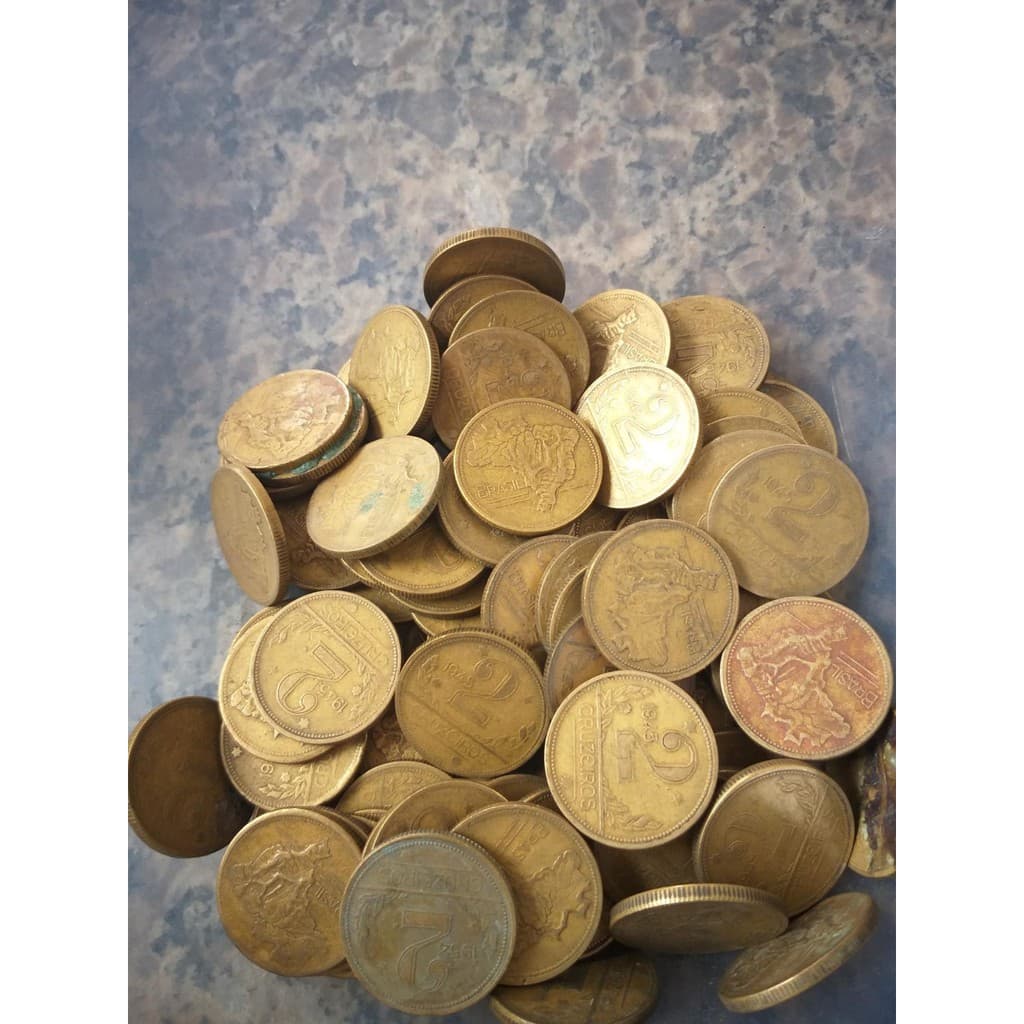 50 moedas de 2 cruzeiros